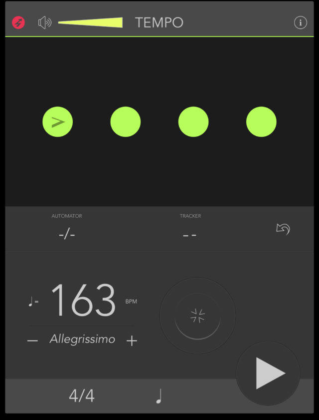 携帯アプリメトロノーム
