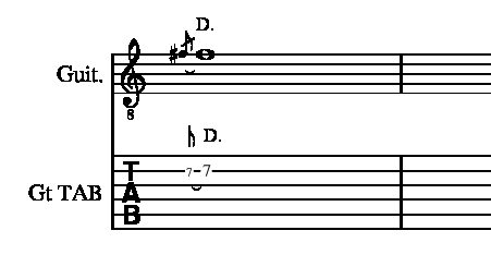 チョークダウンやり方説明2弦7フレット